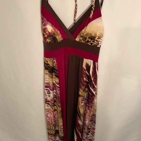 XOXO Halter Maxi Dress – Animal Print, Size M - Picture 11 of 11